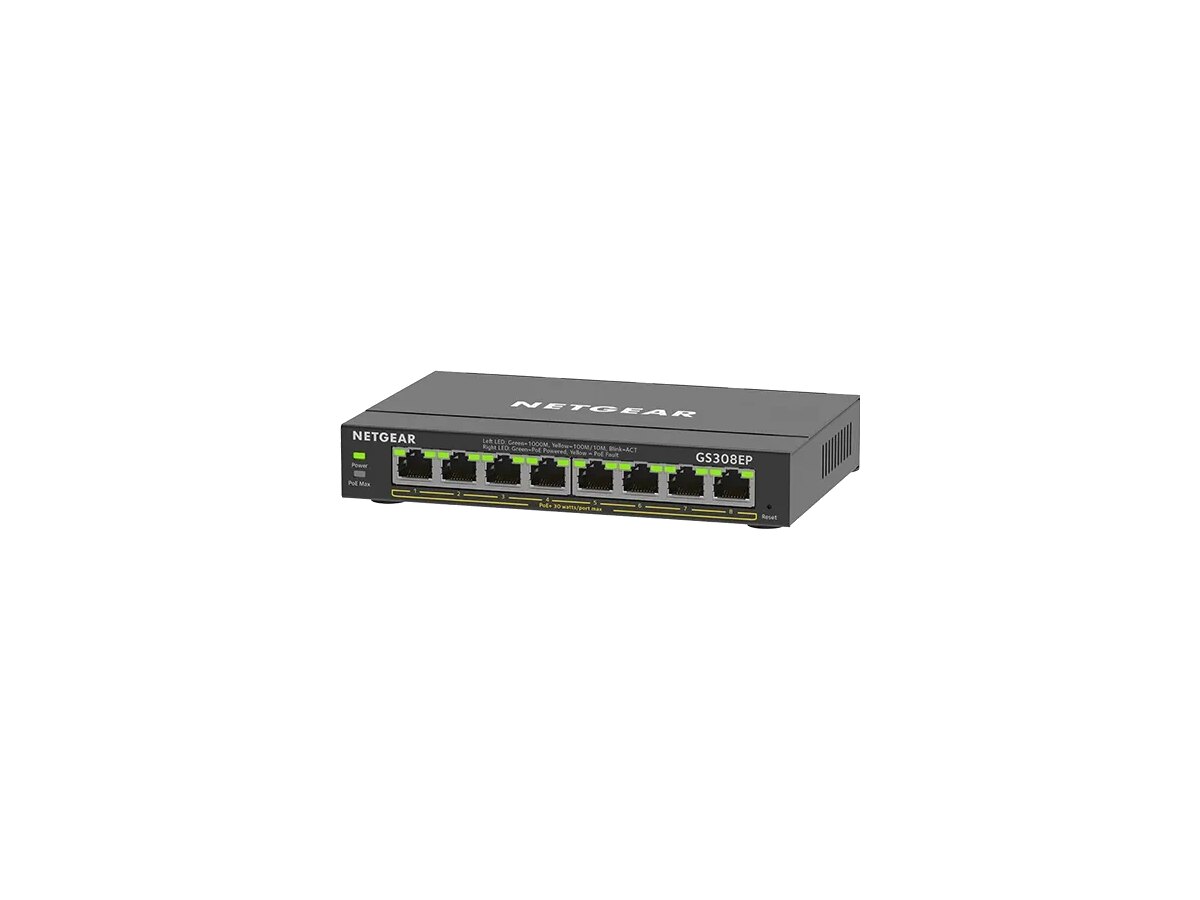 NETGEAR GS308EP 8-Port PoE Gigabit Switch